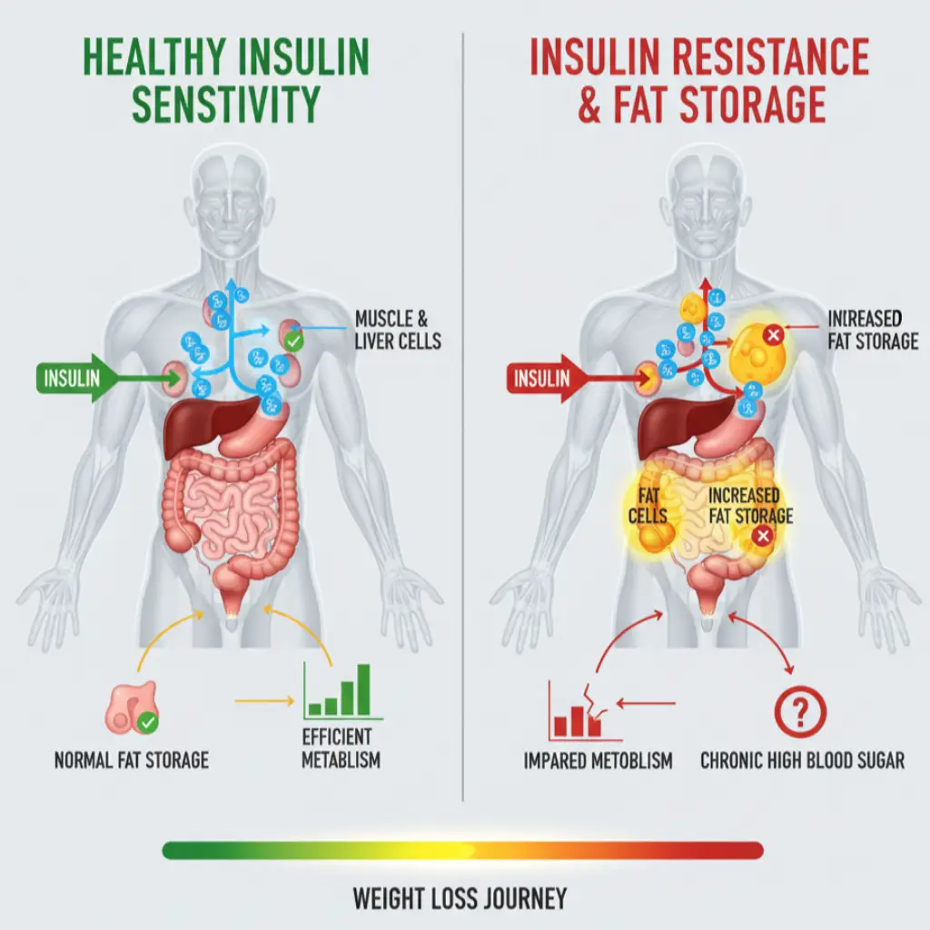 insulin resistance and weight loss chart