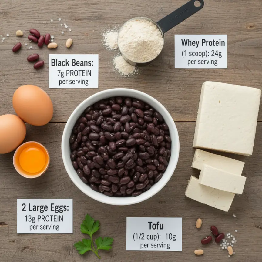 Protein-rich daily meal plan”