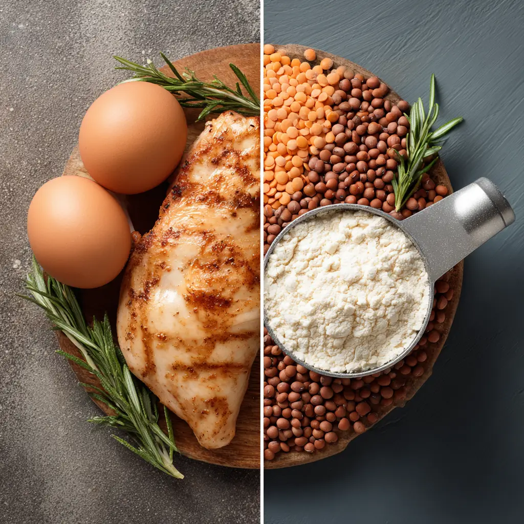 Protein Supplements for Women vs Men: Complete Breakdown Backed by Science 3 Protein foods vs protein supplements comparison