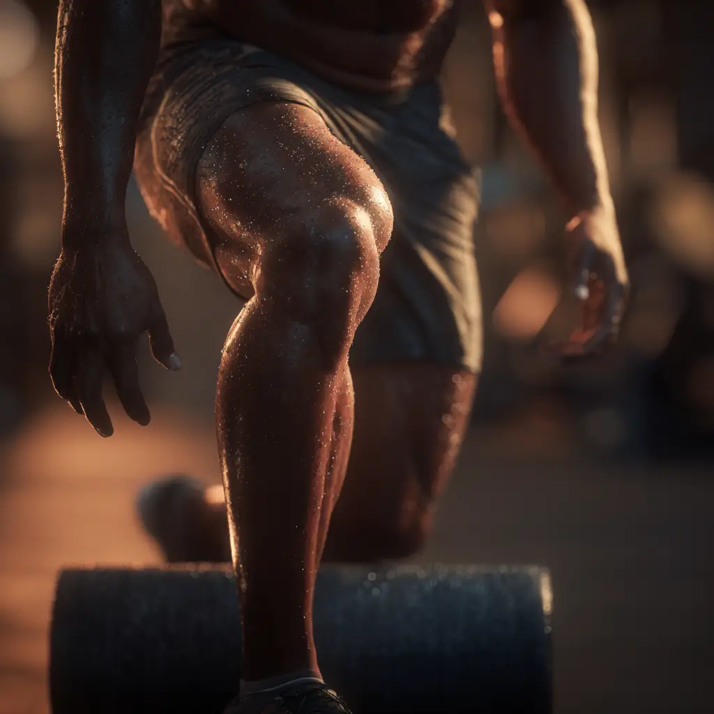 Foam rolling for sore muscle recovery